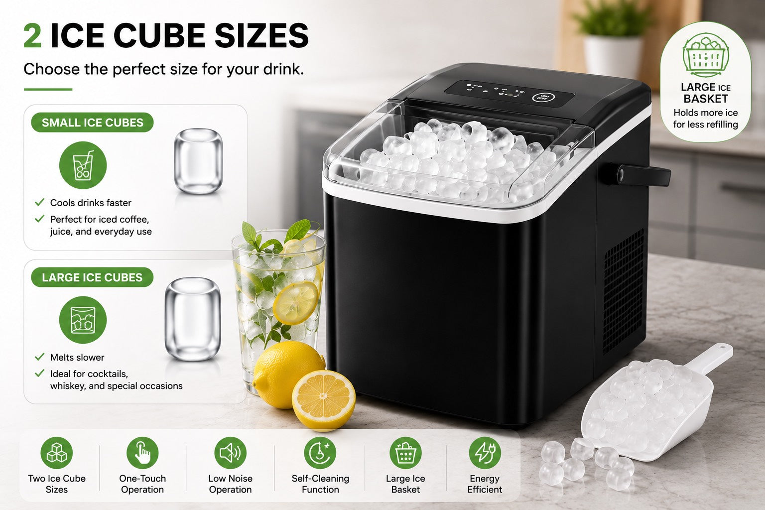 🧊 SmartIce™ Countertop Ice Maker | SAMBOVA
