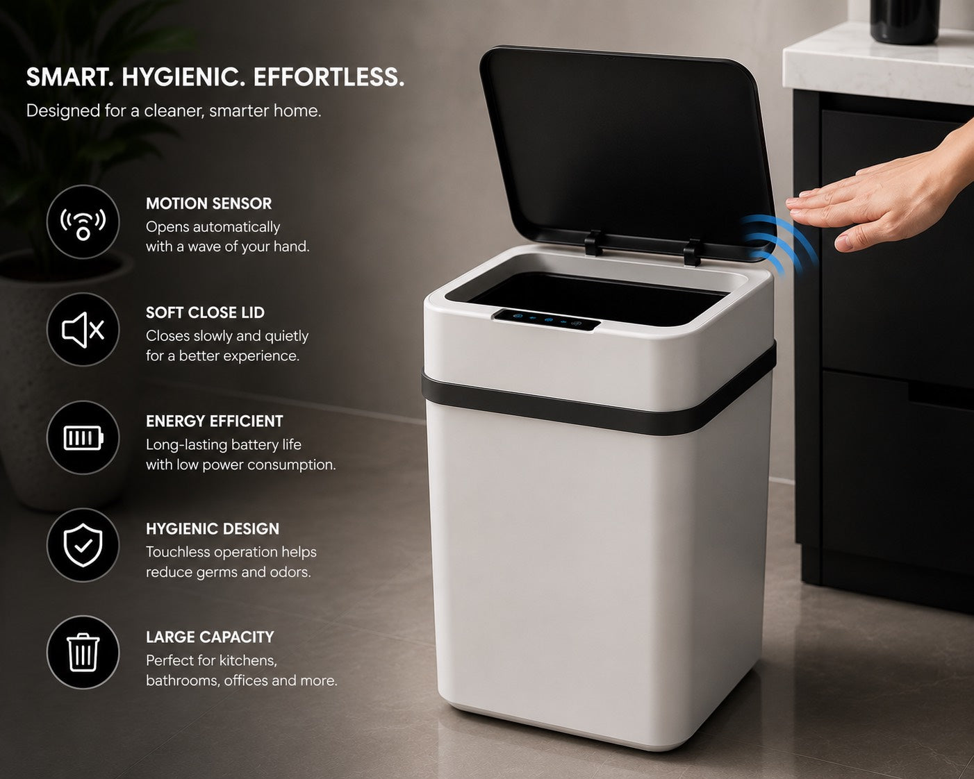 SenseBin™ Smart Trash Can | SAMBOVA