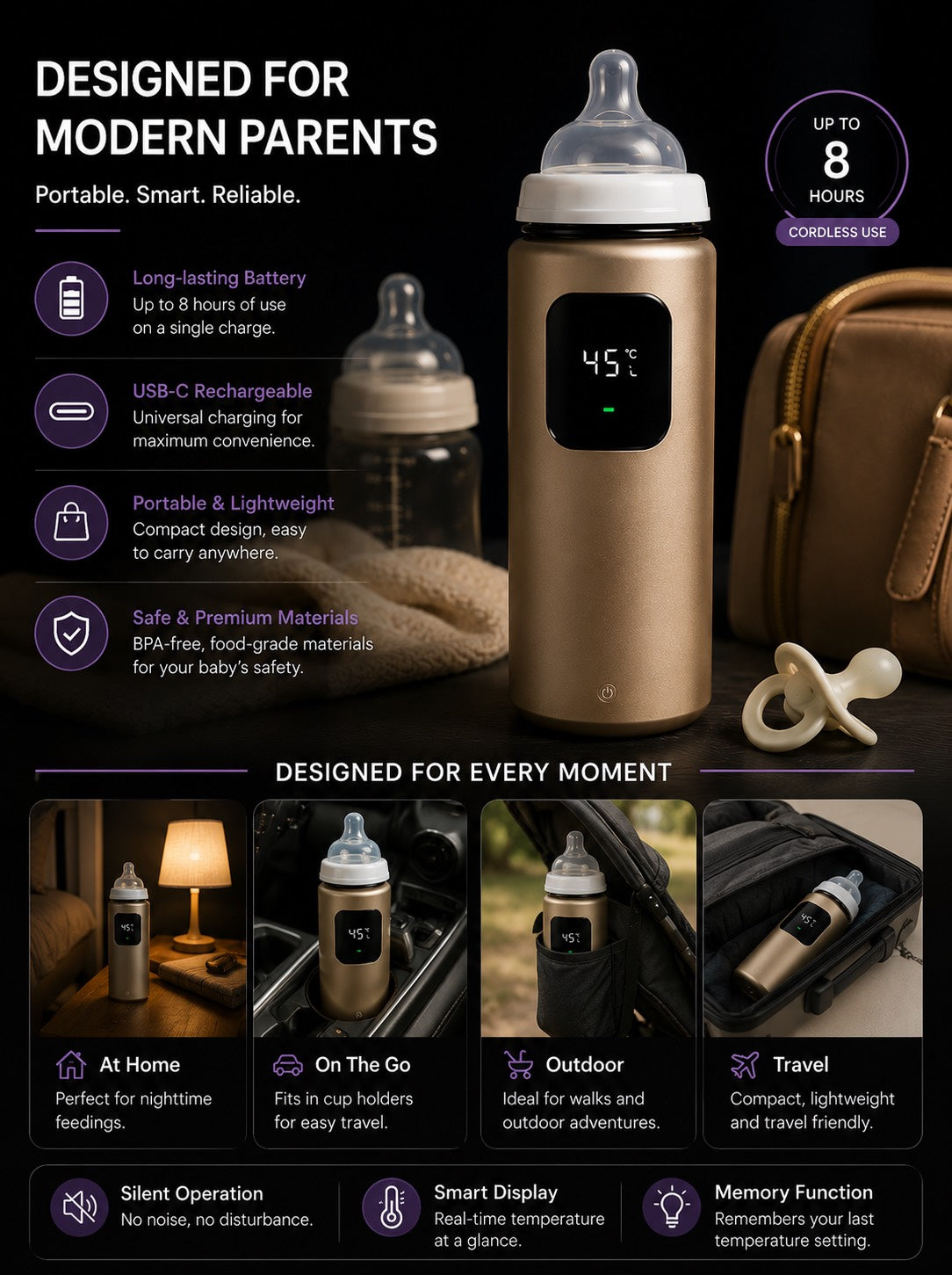 WarmGo™ Portable Bottle Warmer | SAMBOVA