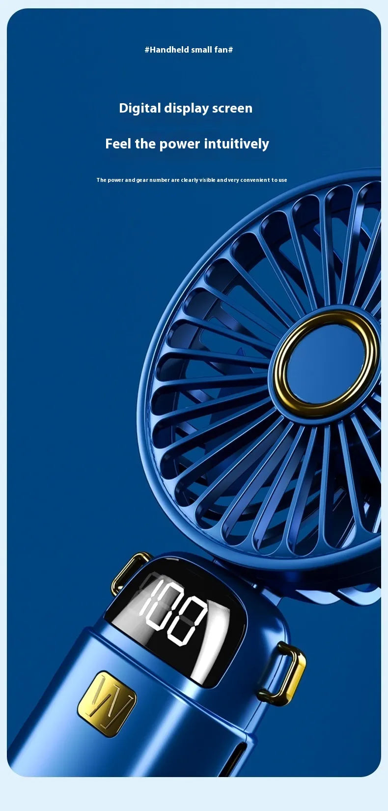 Mini USB Portable Handheld Fan – Rechargeable Foldable Cooling Fan | SAMBOVA