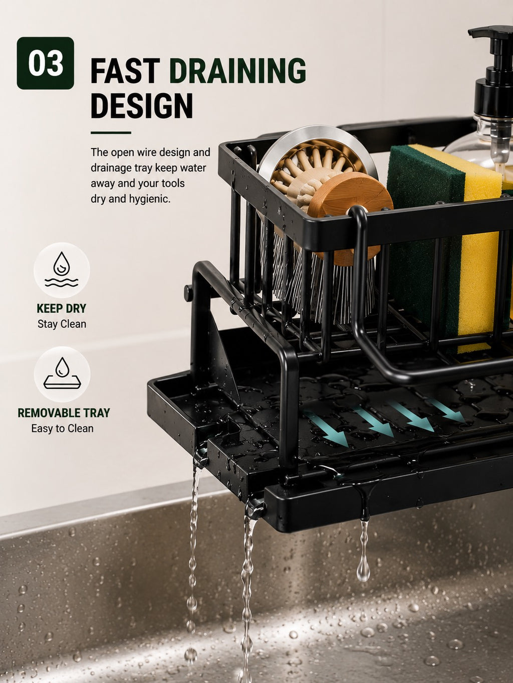 Premium Kitchen Sink Organizer | SAMBOVA