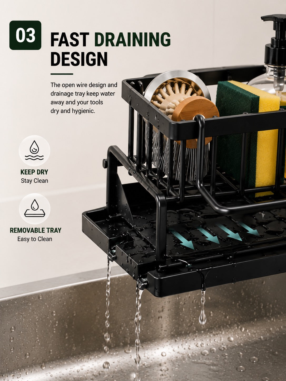 Premium Kitchen Sink Organizer | SAMBOVA