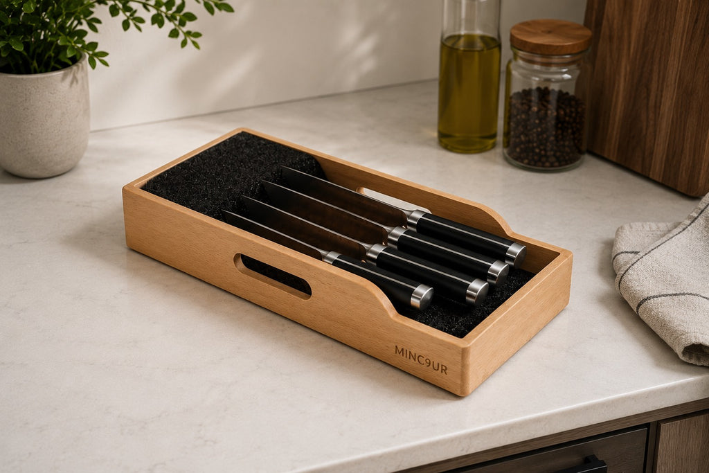 KnifeNest™ Bamboo Knife Organizer | SAMBOVA
