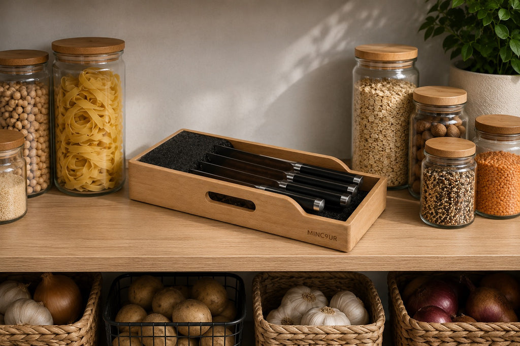 KnifeNest™ Bamboo Knife Organizer | SAMBOVA