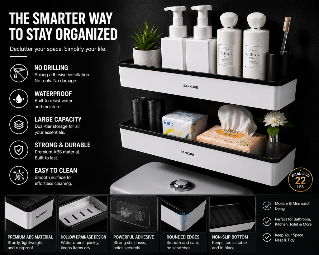 AquaShelf™ Wall Storage Organizer | SAMBOVA