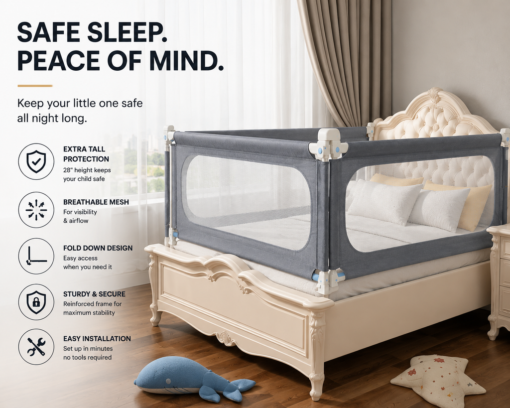 SafeNest™ Adjustable Bed Rail | SAMBOVA