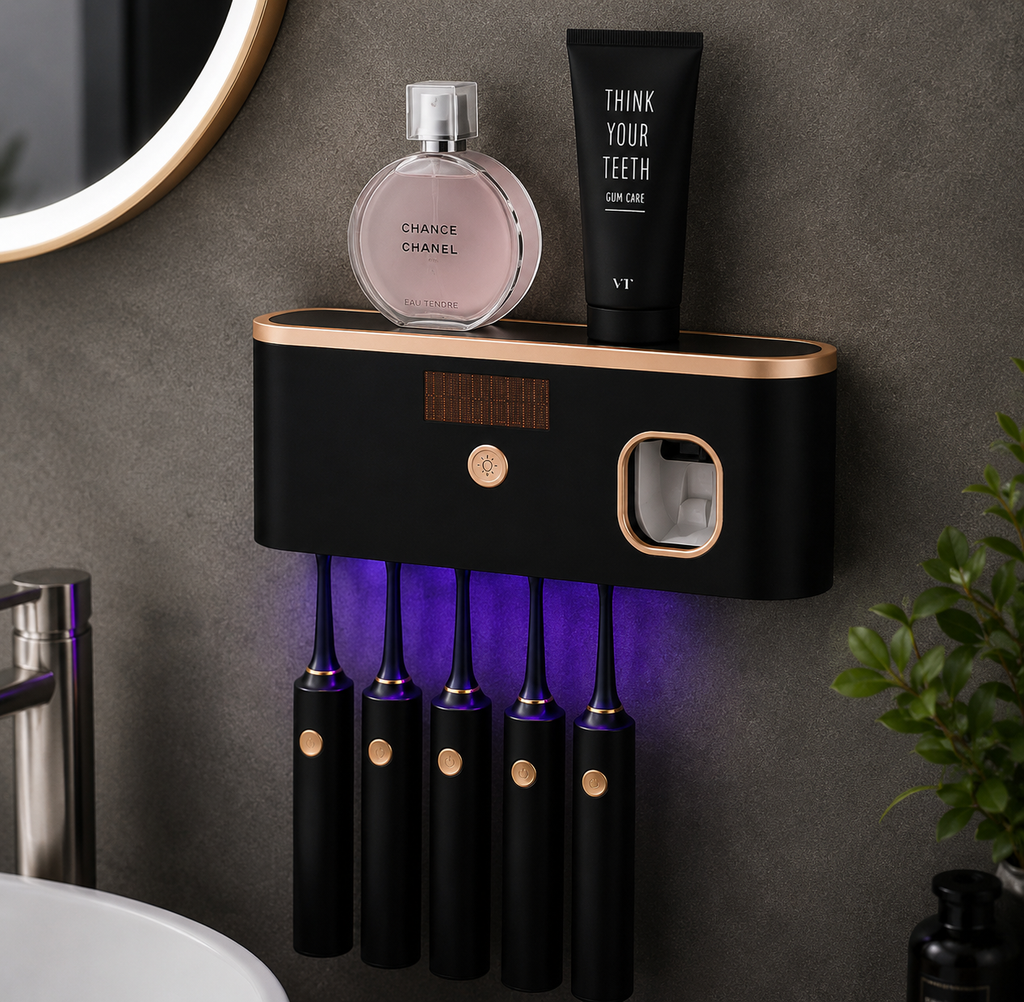 Wall-Mounted UV Toothbrush Sterilizer & Holder – USB Rechargeable  | SAMBOVA
