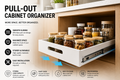 Pull-Out Cabinet Organizer Drawer – Sliding Kitchen & Pantry Storage | SAMBOVA