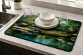 Alligator Dish Drying Mat – Super Absorbent Kitchen Counter Drying Pad | SAMBOVA