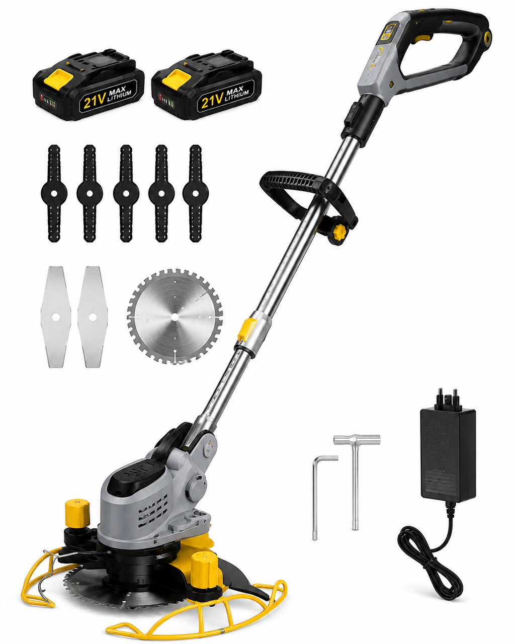Cordless Electric Grass Trimmer Pro – Rechargeable 4-in-1 Lawn & Weed Cutter | SAMBOVA