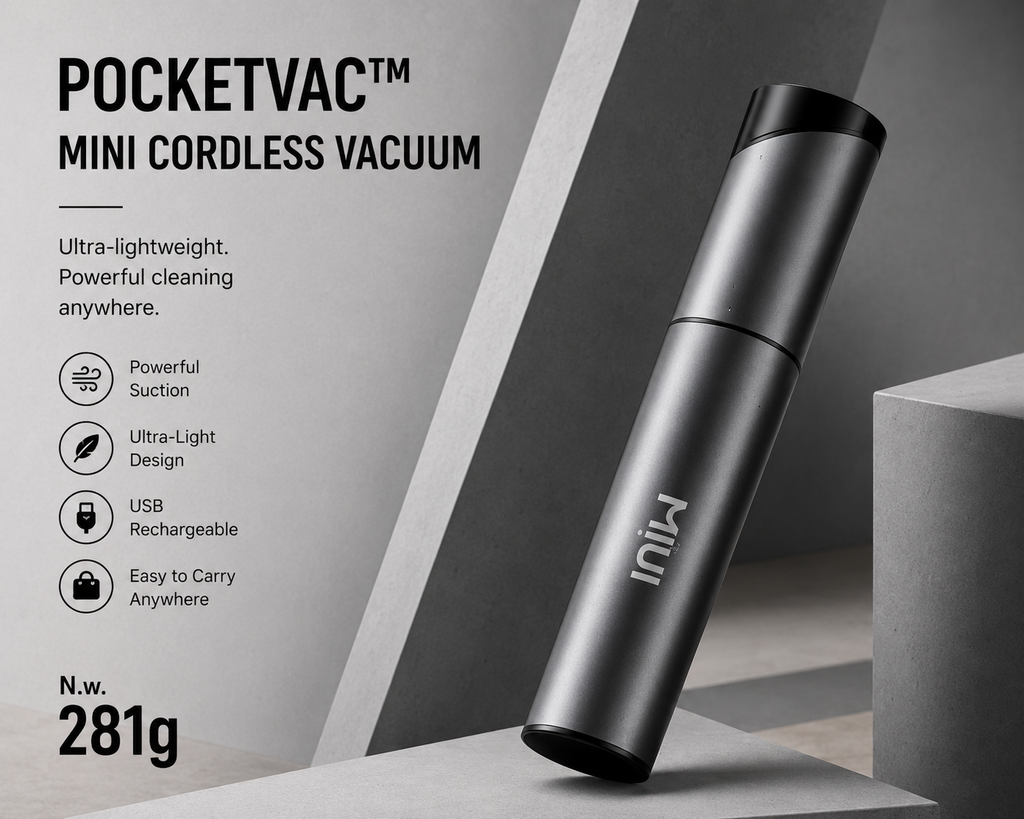 PocketVac™ Mini Cordless Vacuum | SAMBOVA