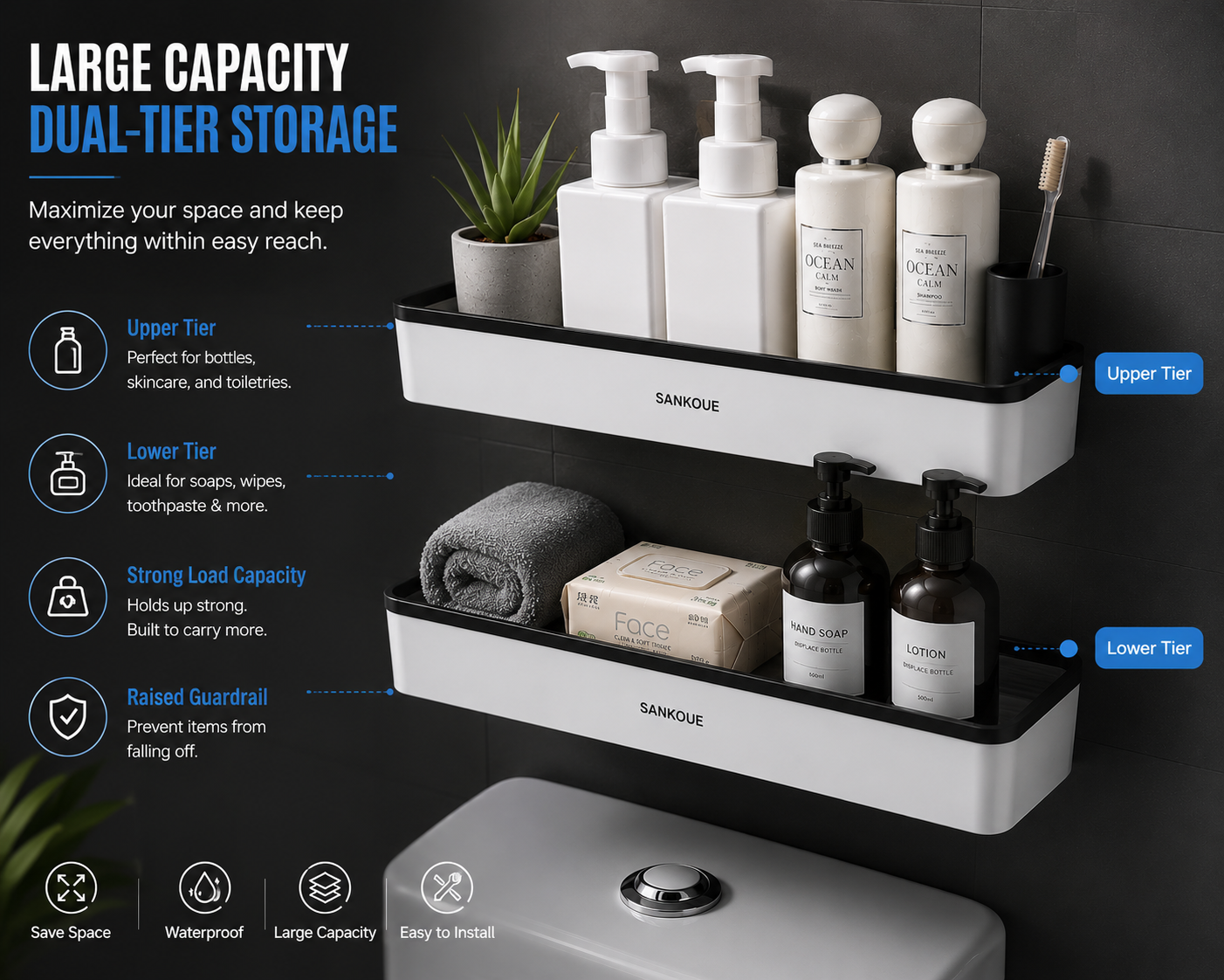 AquaShelf™ Wall Storage Organizer | SAMBOVA
