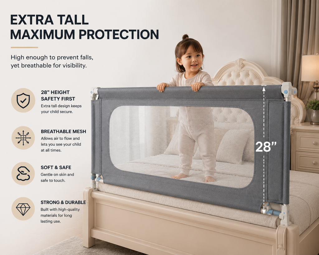 SafeNest™ Adjustable Bed Rail | SAMBOVA