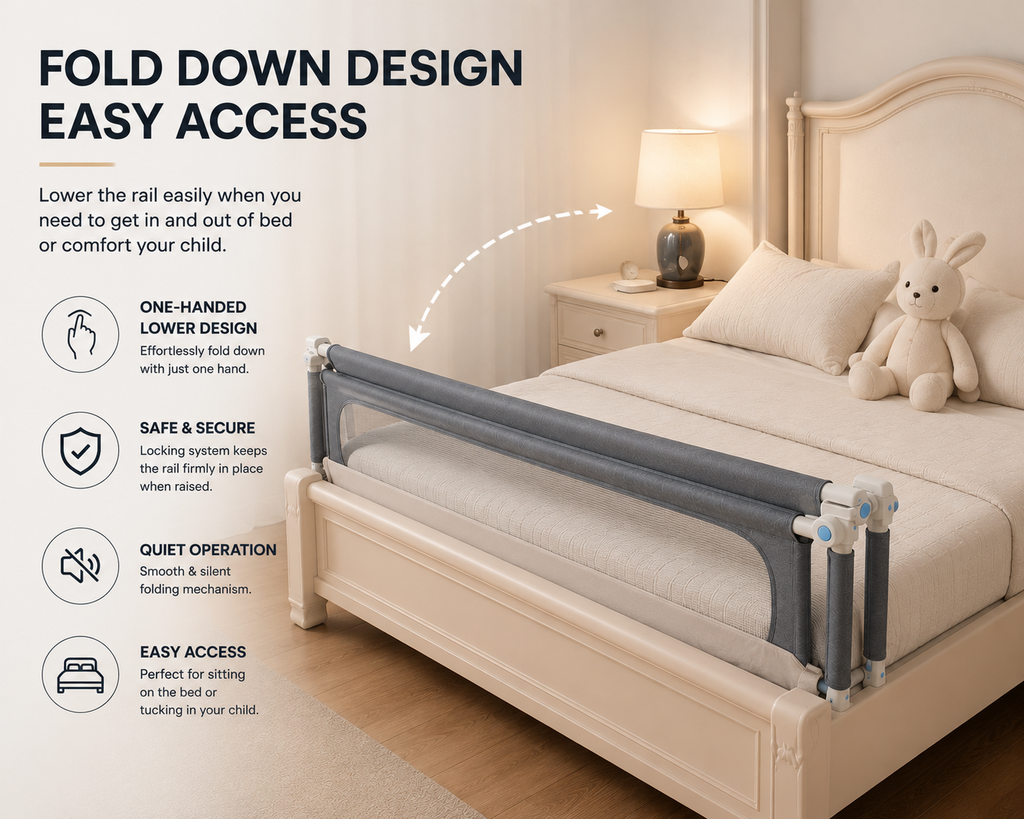 SafeNest™ Adjustable Bed Rail | SAMBOVA