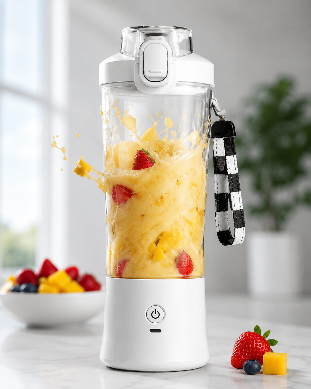 Portable Blender with Insulated Sleeve – 20oz Personal Smoothie Maker