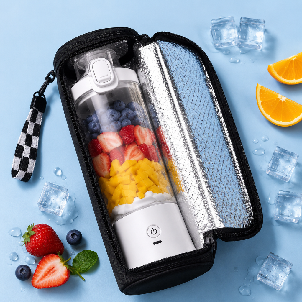 Portable Blender with Insulated Sleeve – 20oz Personal Smoothie Maker