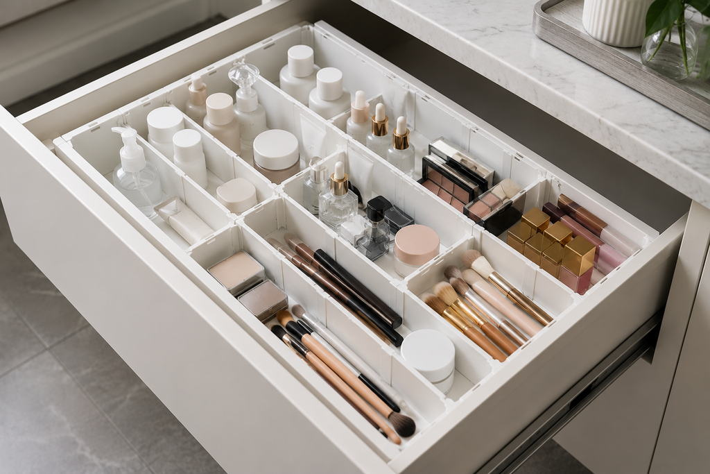 Expandable Drawer Organizer with Adjustable Dividers – Multi-Purpose Storage Tray | SAMBOVA