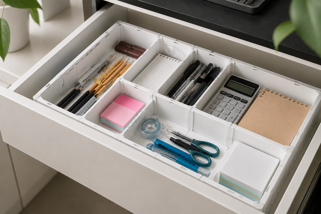 Expandable Drawer Organizer with Adjustable Dividers – Multi-Purpose Storage Tray | SAMBOVA