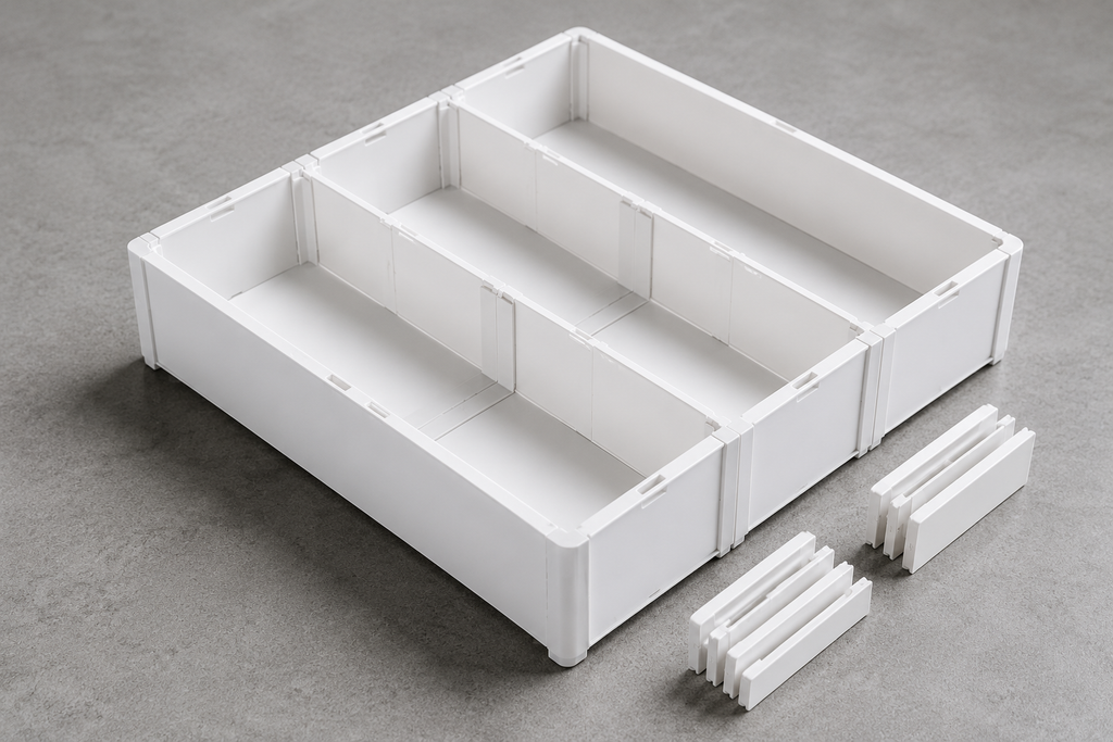 Expandable Drawer Organizer with Adjustable Dividers – Multi-Purpose Storage Tray | SAMBOVA