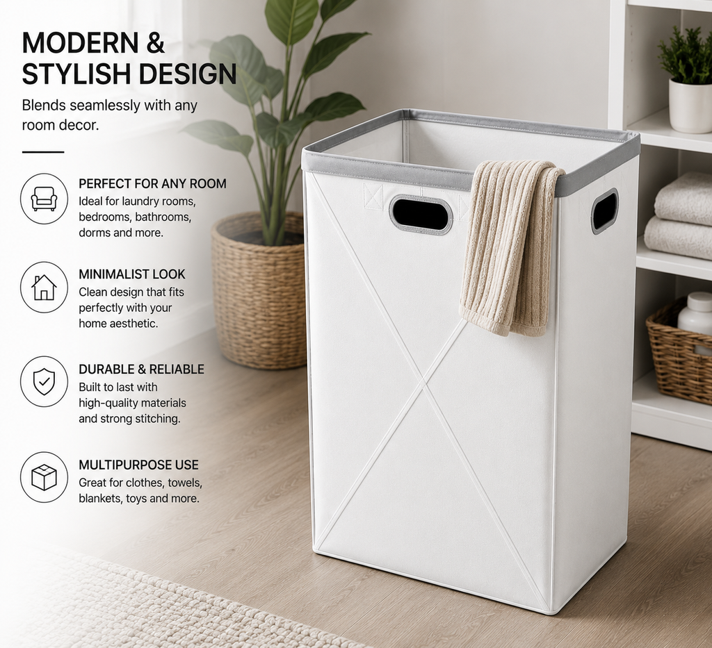 FoldEase™ Collapsible Laundry Hamper | SAMBOVA