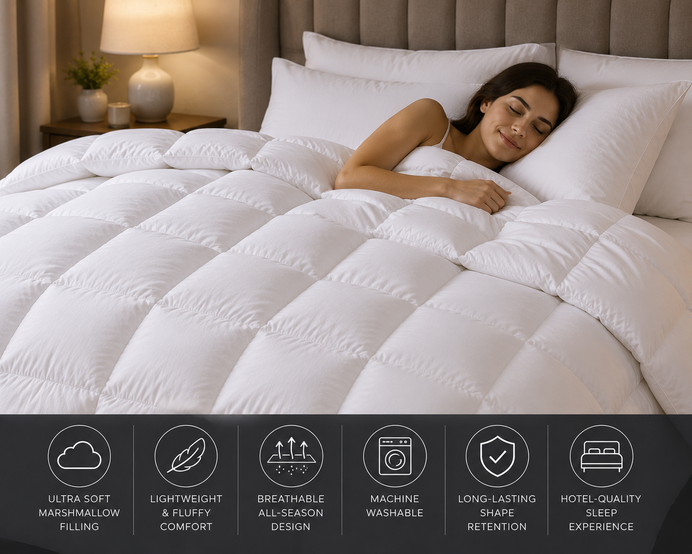 Luxury Marshmallow Comforter – Ultra Soft All-Season Plush Duvet | SAMBOVA