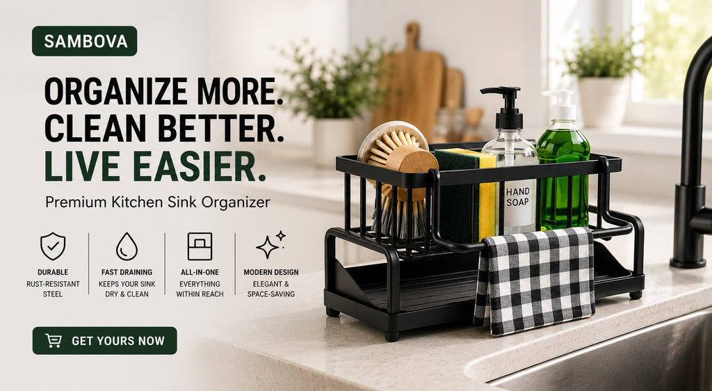 Premium Kitchen Sink Organizer | SAMBOVA