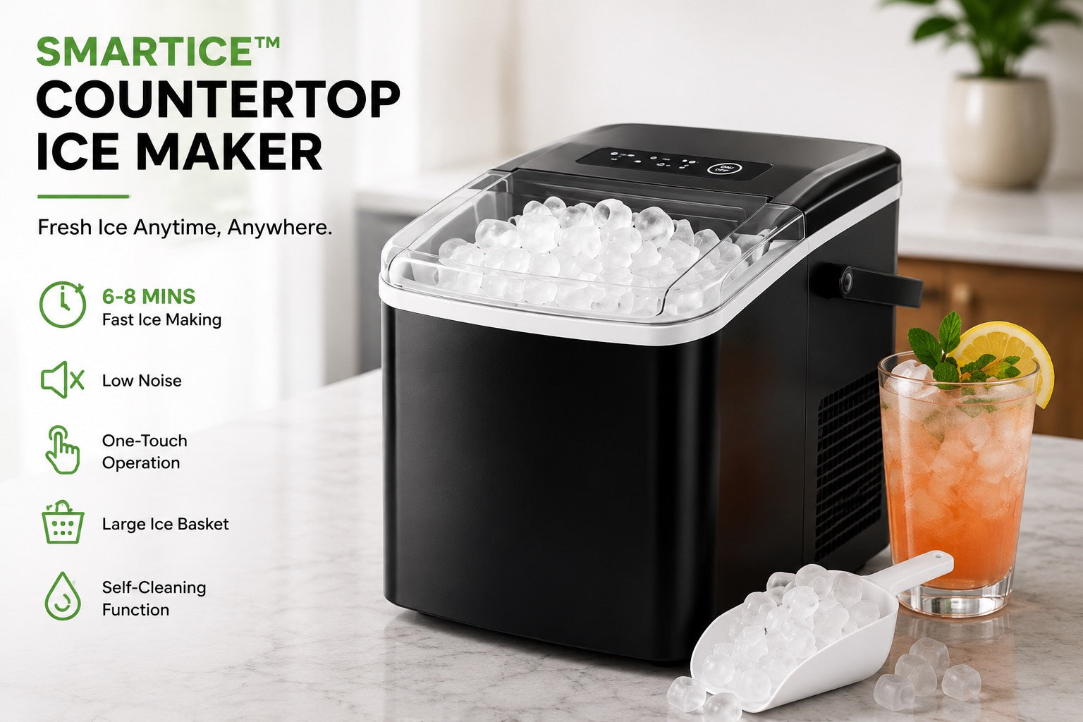🧊 SmartIce™ Countertop Ice Maker | SAMBOVA