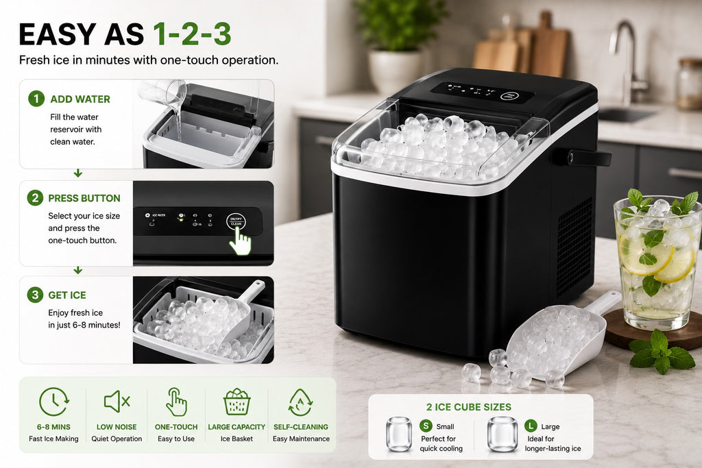 🧊 SmartIce™ Countertop Ice Maker | SAMBOVA
