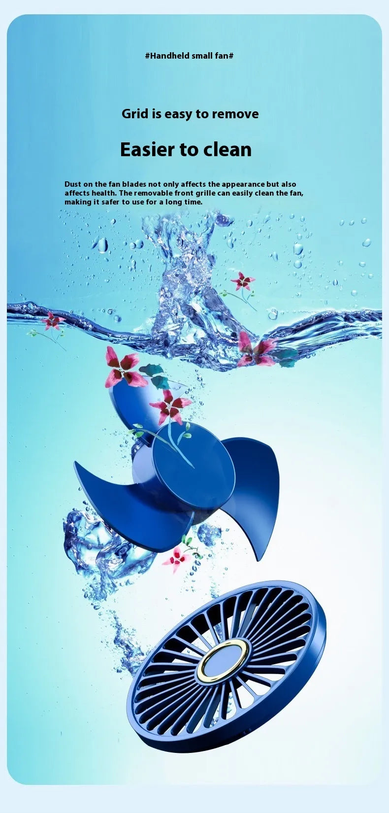 Mini USB Portable Handheld Fan – Rechargeable Foldable Cooling Fan | SAMBOVA
